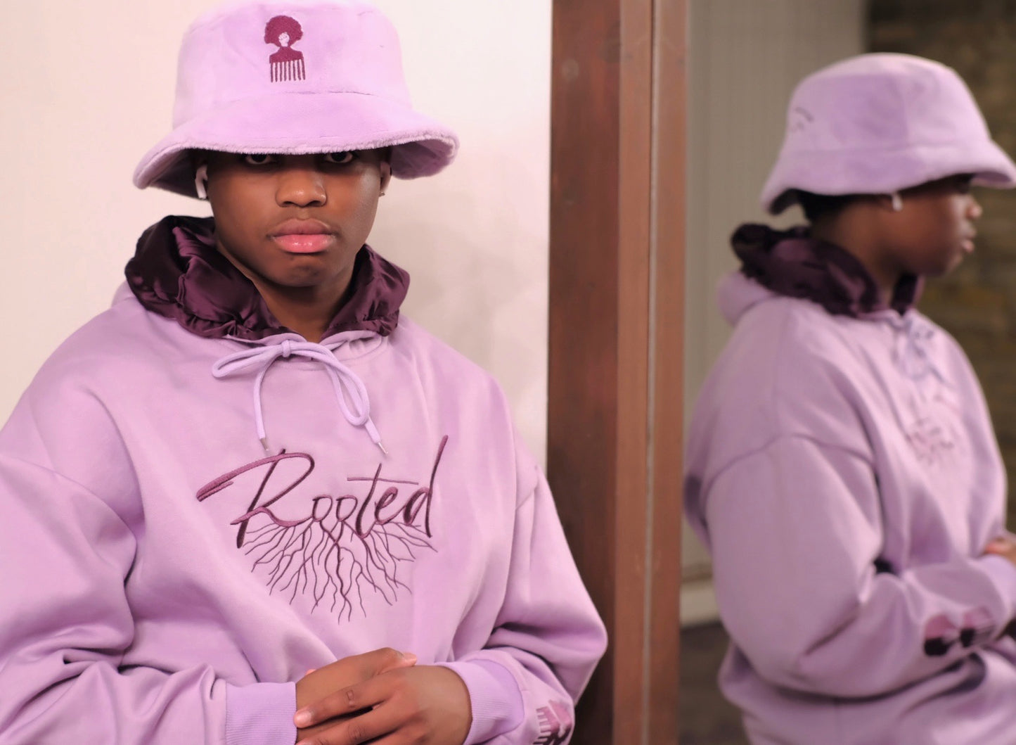 Rooted Lilac 2-Toned Hoodie