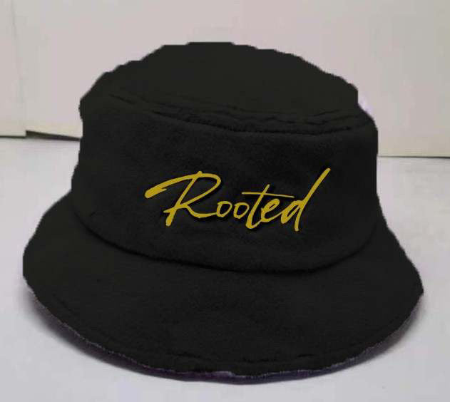 Single Sided "Rooted" Faux Fur Bucket Hats