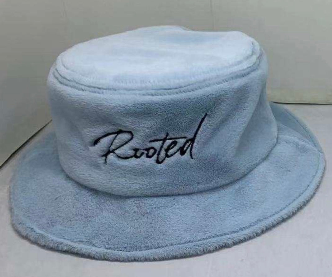 Single Sided "Rooted" Faux Fur Bucket Hats