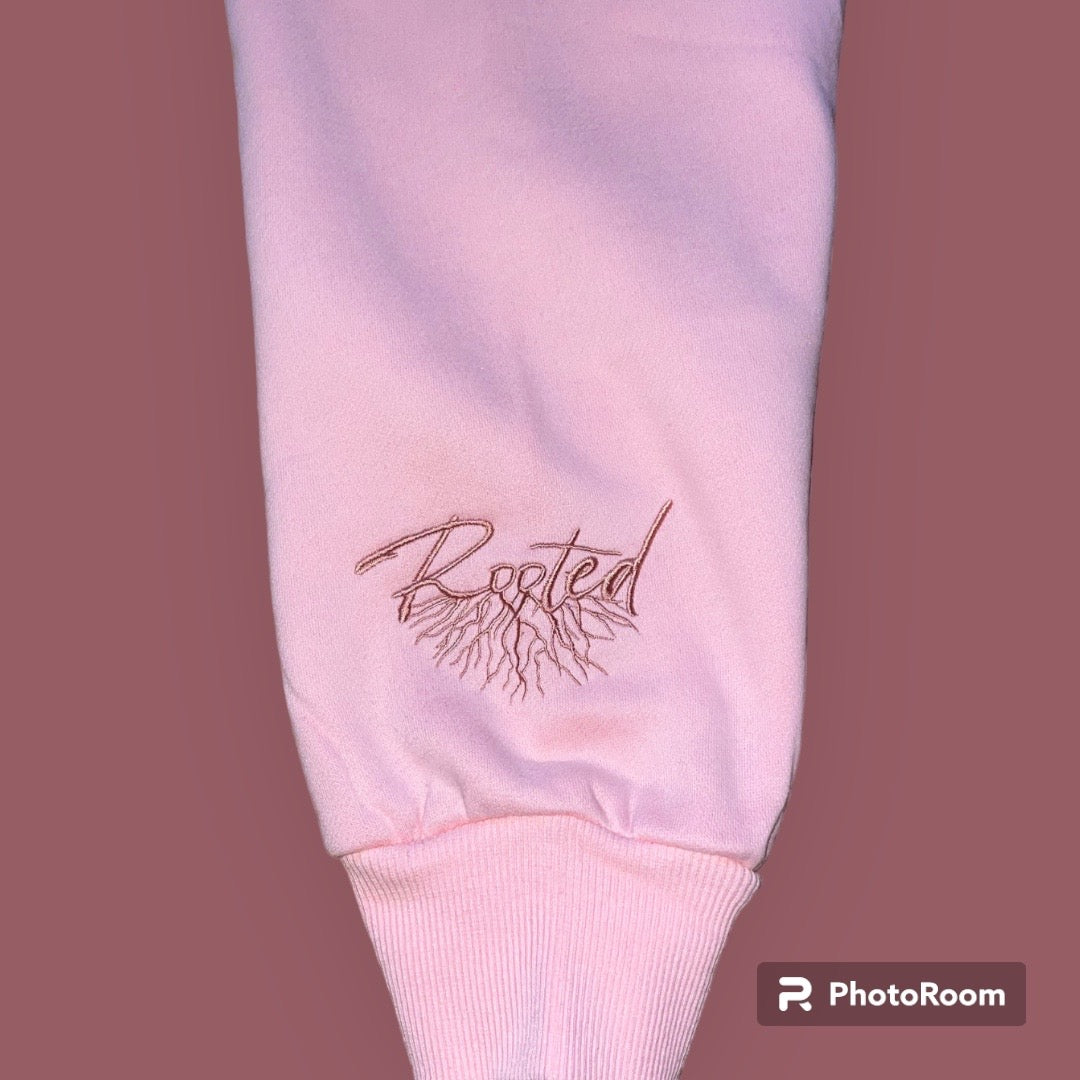 Light Pink Satin-Lined Hoodie