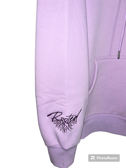 Light Lilac Satin-Lined Hoodie